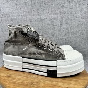 Converse x Rick Owens DRKSHDW TURBODRK Chuck 70 Hi Gray Egret Mens 11 NWT